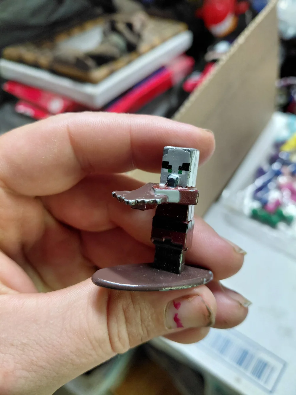 the Jada Toys Minecraft Nano Metalfigs Series 7 Pillager